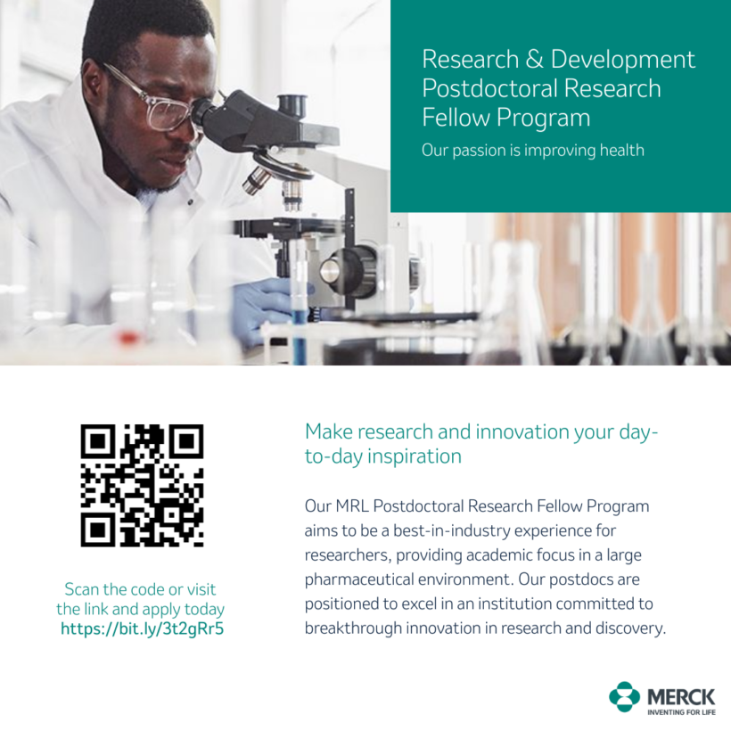 Merck Postdoctoral Research Fellow Program
