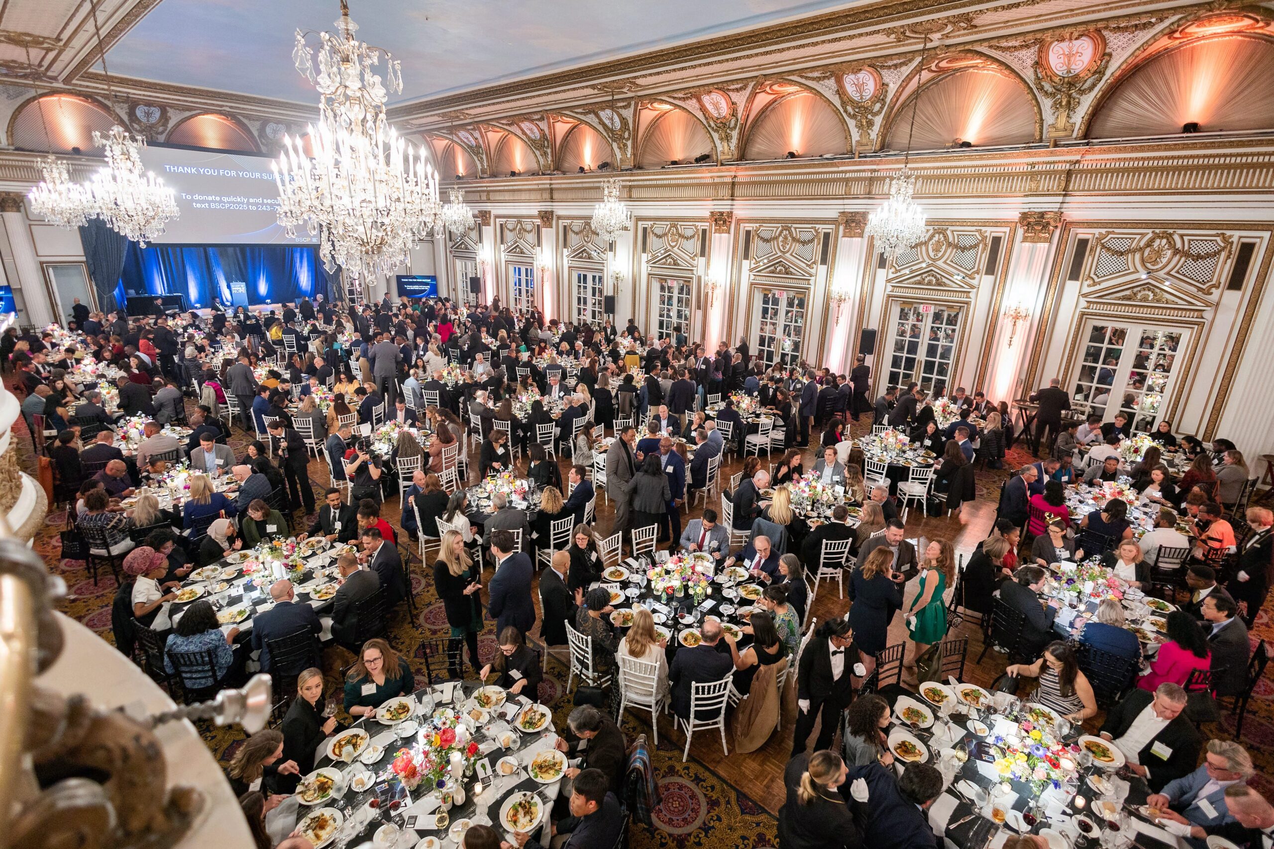 full ballroom during Evening of Hope